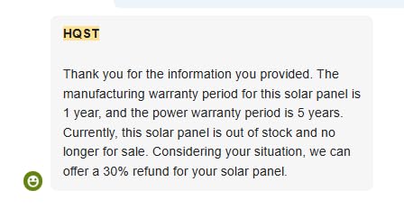 HQST 200W Portable Solar Panel, N-Type, 25% Efficiency, IP67 Waterproof customer photo 2