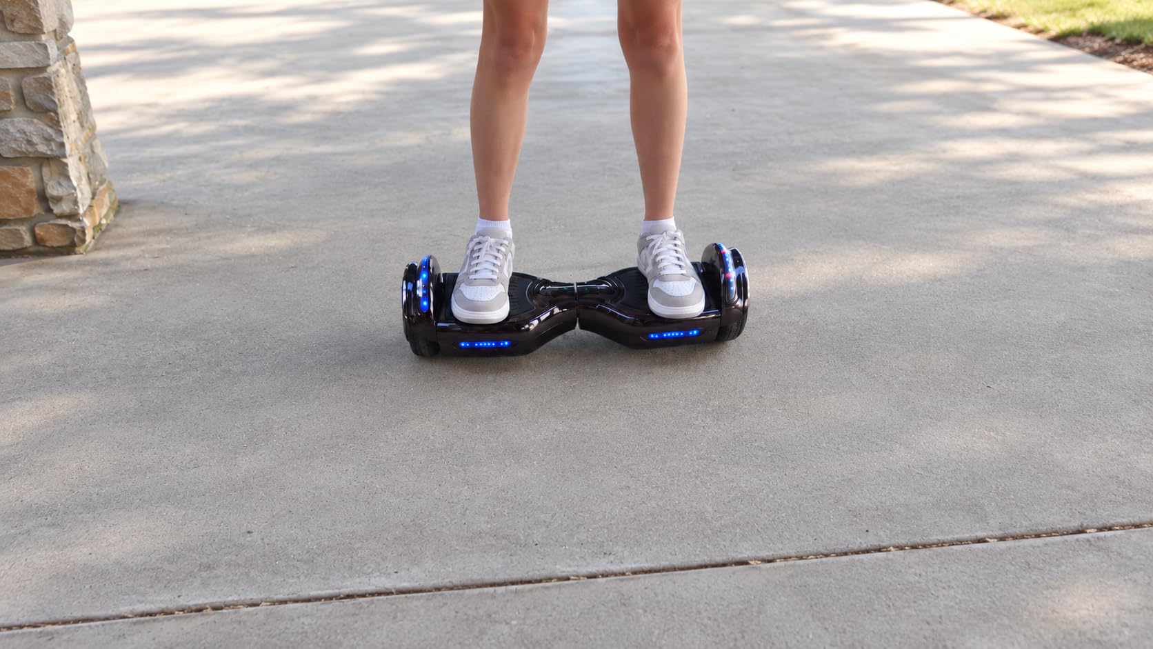 XERATH All Terrain hoverboards for a 7-12 year old&teens with Bluetooth Speakers & LED Lights,hoverboard with None-Slip Footpad&flashing wheels,self balancing scooters UL2272 Safety Certification (Black) customer photo 1