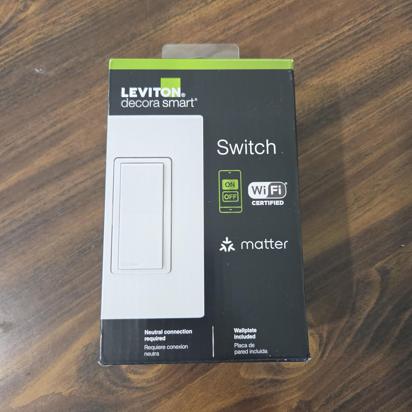 Leviton Decora Smart Switch, Wi-Fi, D315S-1RW, White customer photo 1