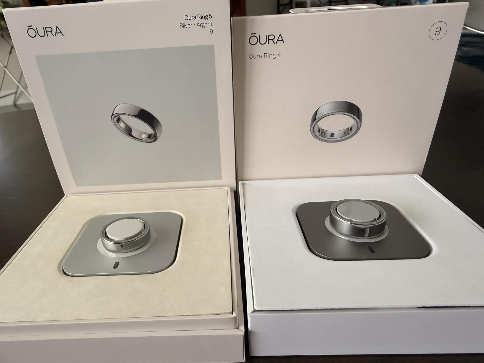 Oura Ring 5 Smart Ring - Silver - Size 9 - Fitness & Sleep Tracker | World's Smallest Smart Ring, Activity, Women's Health, AI Advisor, 1 Week Battery Life, IP68 Waterproof, Size Before You Buy customer photo 2
