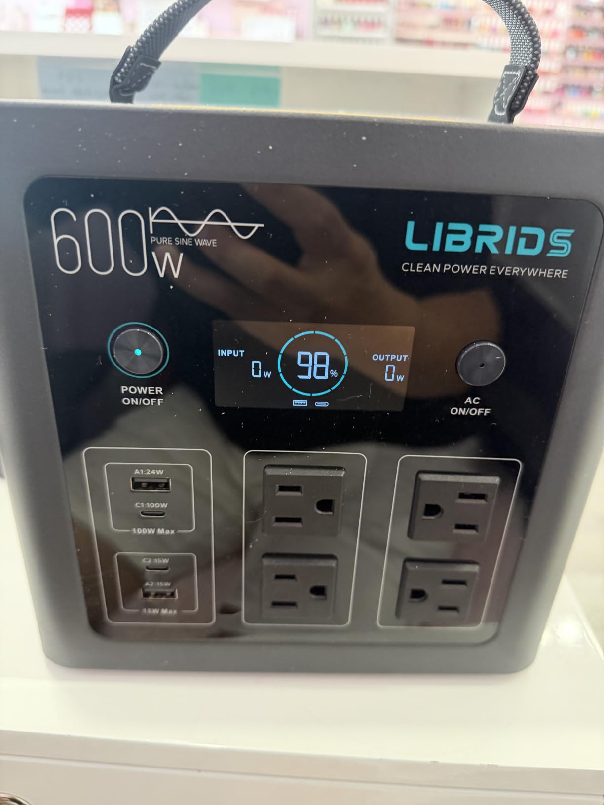 LIBRIDS Portable Power Station 640Wh, 1200W Surge, Solar Generator 4 AC | Backup LiFePO4 Battery, 1.5Hr Charge, 10ms UPS, 8 Ports, Pure Sine Wave Metal Design for RV Camping, Home Backup & Emergency customer photo 1