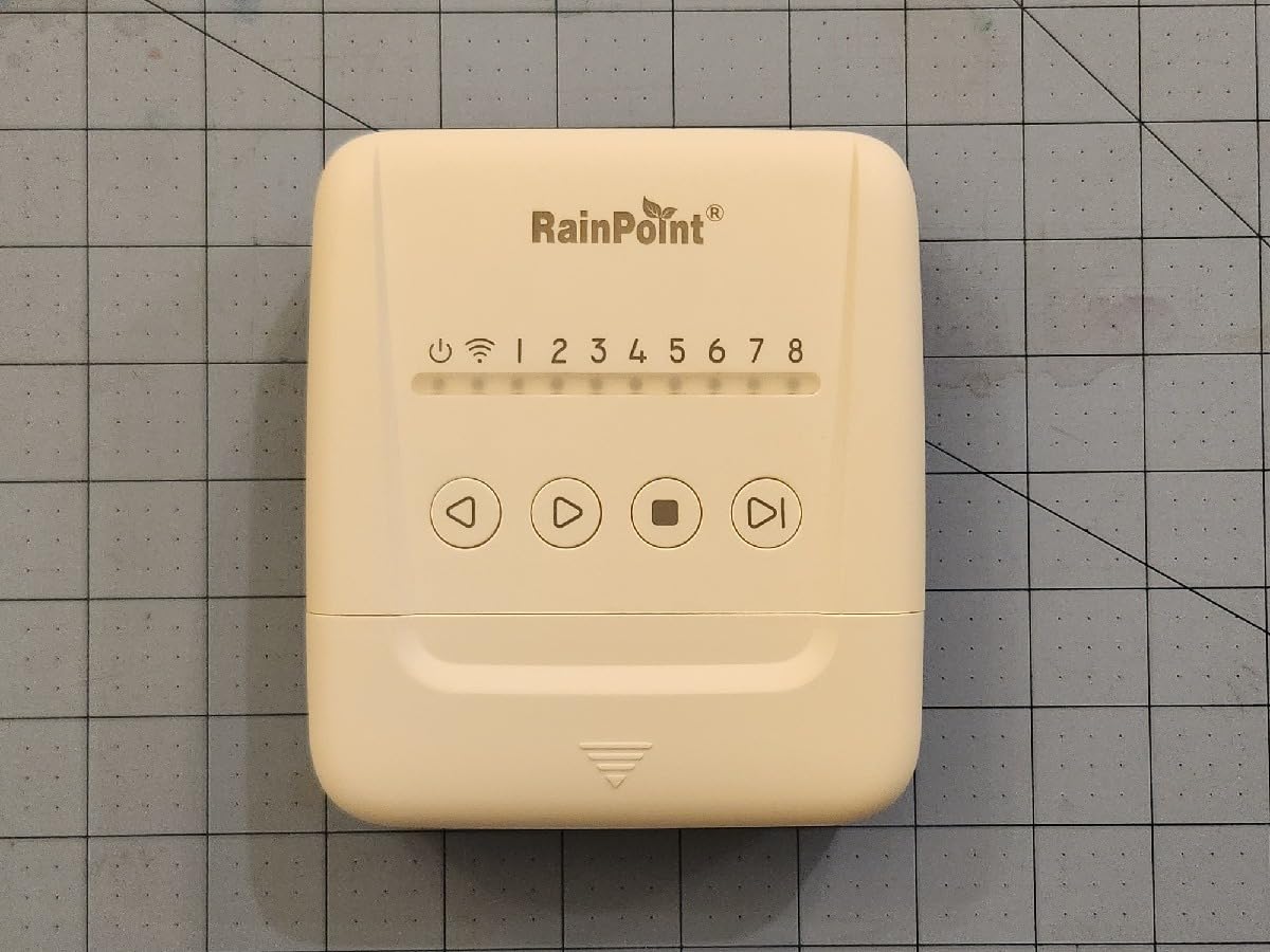 RAINPOINT Smart Sprinkler Controller, WiFi Sprinkler Controller 8 Zone-Local Weather Intelligence, Programmable Smart Irrigation System with APP Remote Control, Rain Skips, Rain Sensor Compatibility customer photo 1