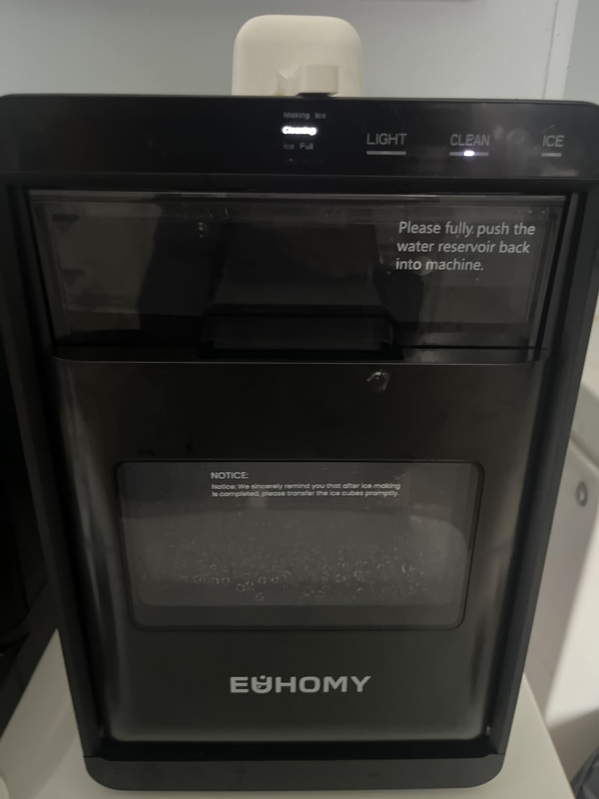 EUHOMY Nugget Ice Maker Countertop, 40Lbs/24H Sonic Ice Maker Machine, Self-Cleaning Pellet Ice Makers with Ice Scoop&Basket, Countertop Pebble Ice Maker for Home/Kitchen/Office customer photo 1
