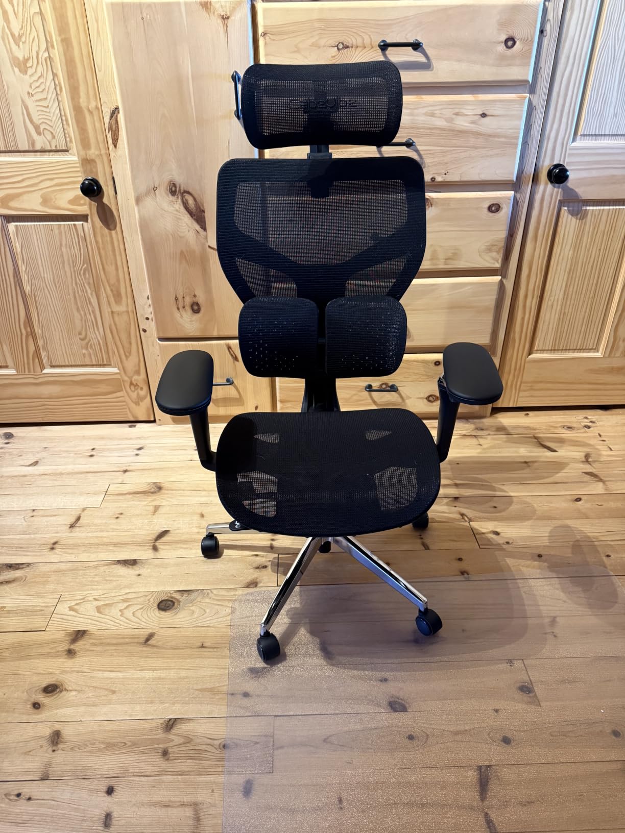 Ergonomic Mesh Office Chair - 10 Hours Comfort Dual Lumbar Support, 330lbs | 630° Armrests, 3D Headrest, Adjustable Seat Depth, Tilt & 4-Lock, BIFMA, 5'3