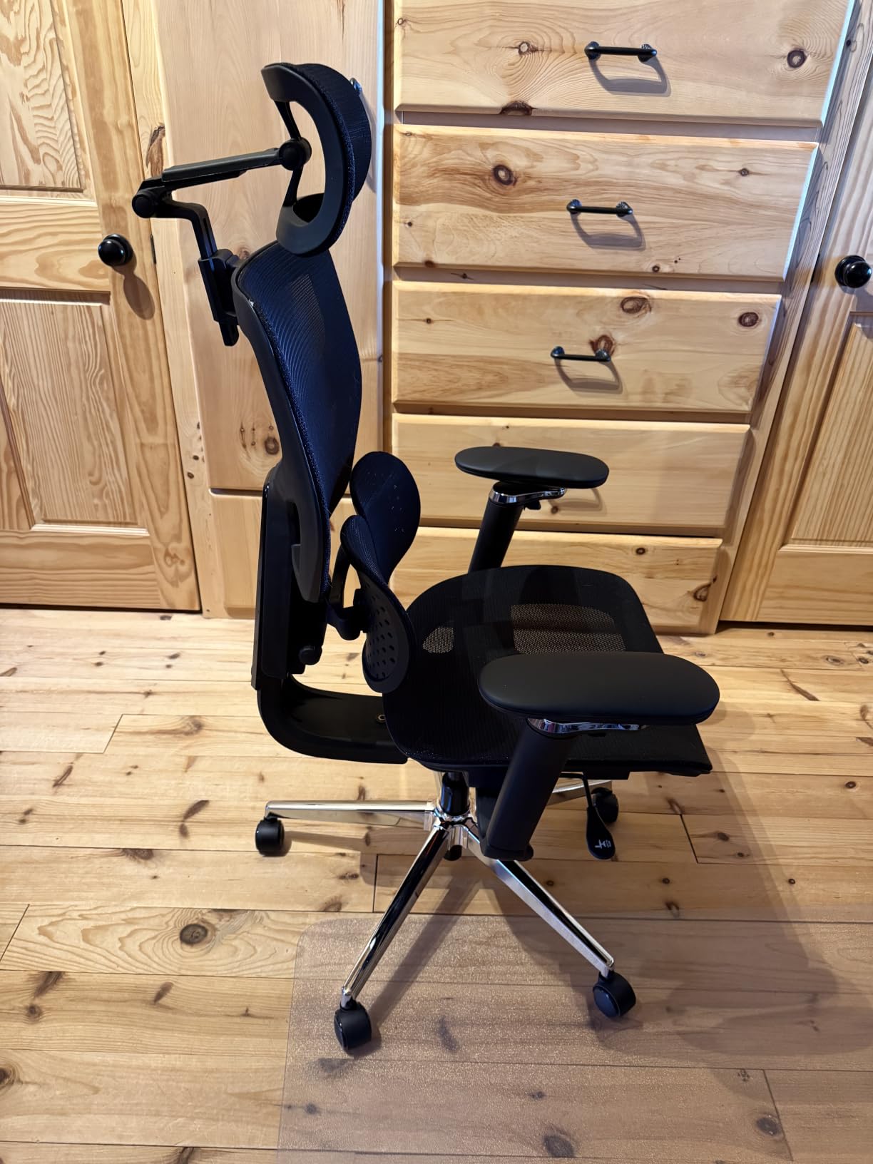 Ergonomic Mesh Office Chair - 10 Hours Comfort Dual Lumbar Support, 330lbs | 630° Armrests, 3D Headrest, Adjustable Seat Depth, Tilt & 4-Lock, BIFMA, 5'3