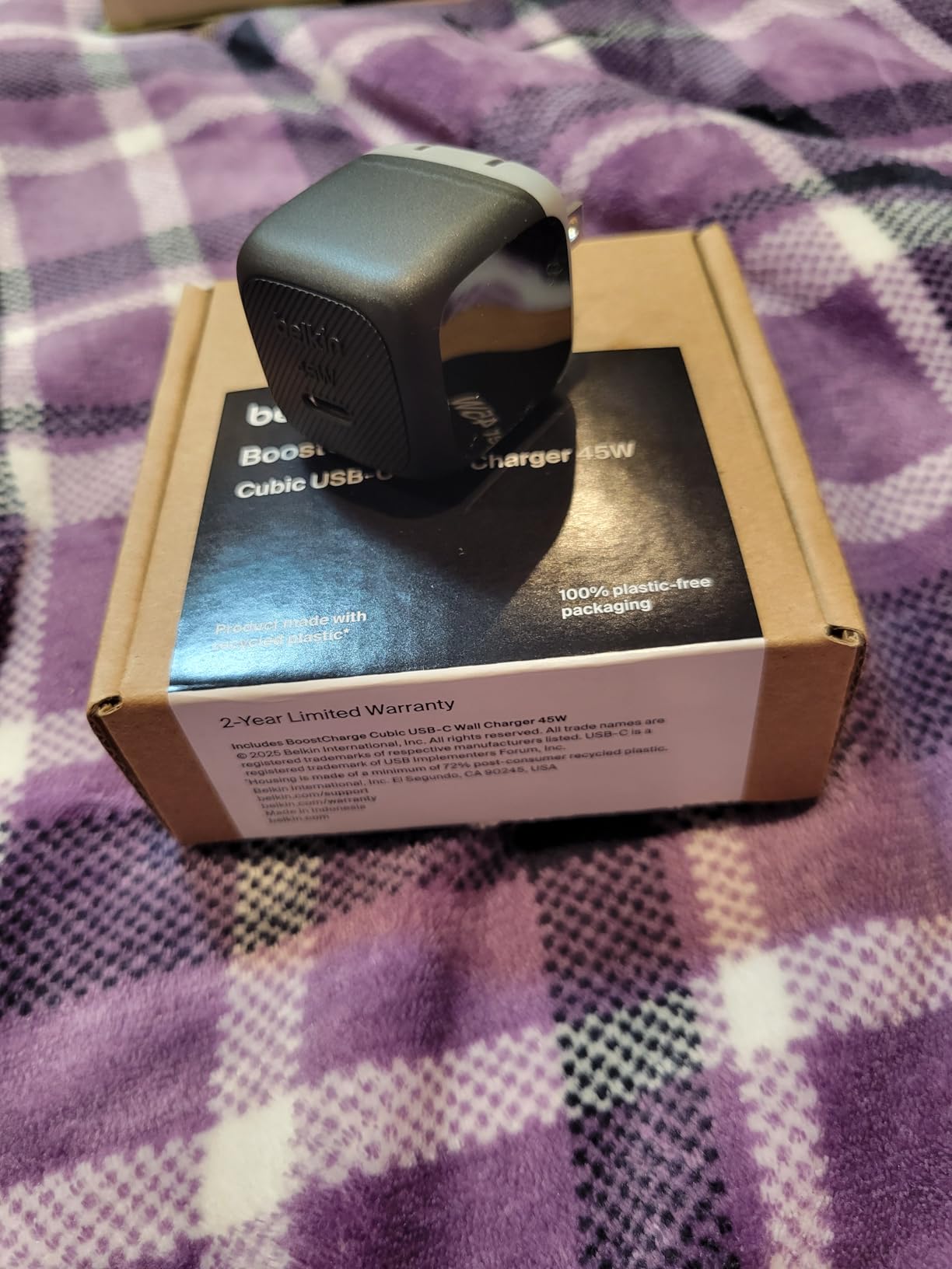 Belkin 45W Compact USB C Charger Block, Fast Charging for Travel customer photo 2