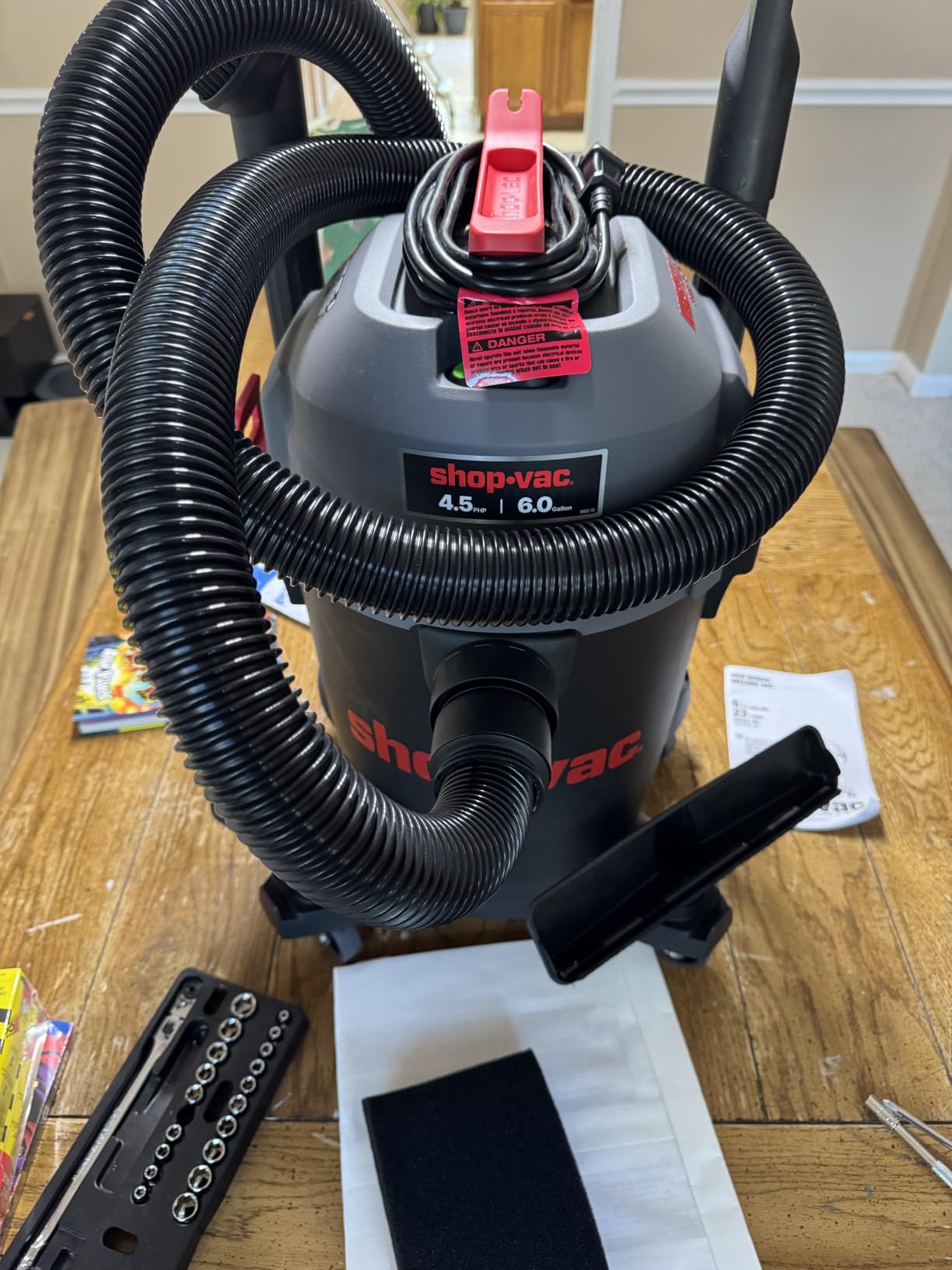Shop-Vac 6 Gallon Ultra Quiet Shop Vacuum Wet and Dry, 4.5 Peak HP, 5430541 customer photo 2