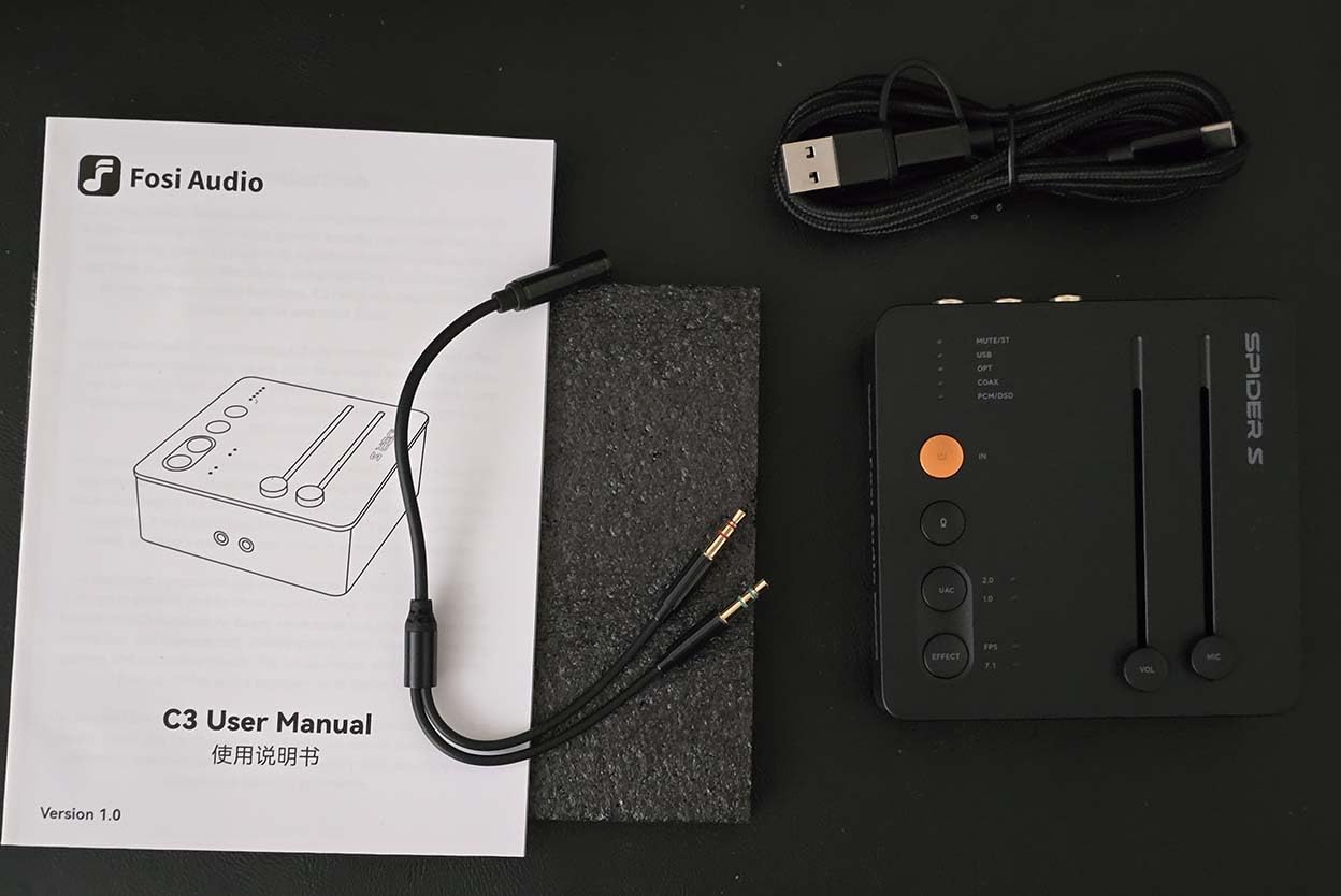 Fosi Audio C3 Gaming DAC Amp for PC, USB Headphone Amplifier with 7.1 Surround Sound, Desktop Volume Control, Footstep Enhancement, Compatible with PS5, Switch, Laptop, Headset for FPS customer photo 2