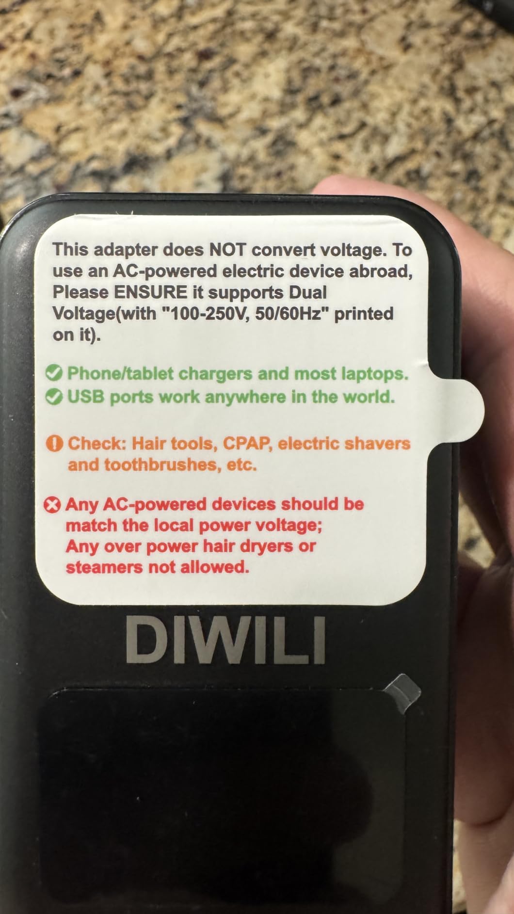 100W GaN Universal Travel Adapter with Smart Display, 3USB-C/1USB-A customer photo 1