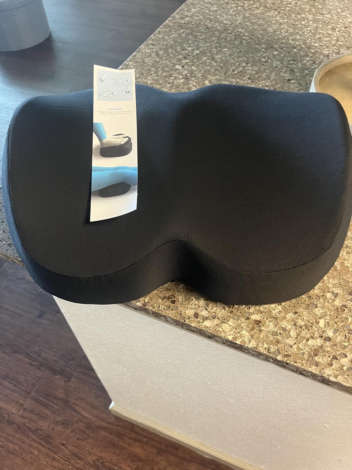 Everlasting Comfort Foot Rest for Under Desk at Work - Memory Foam Office Foot Stool & Under Desk Footrest Leg Elevation Pillow for Gaming & Home Office, Supports Posture customer photo 1