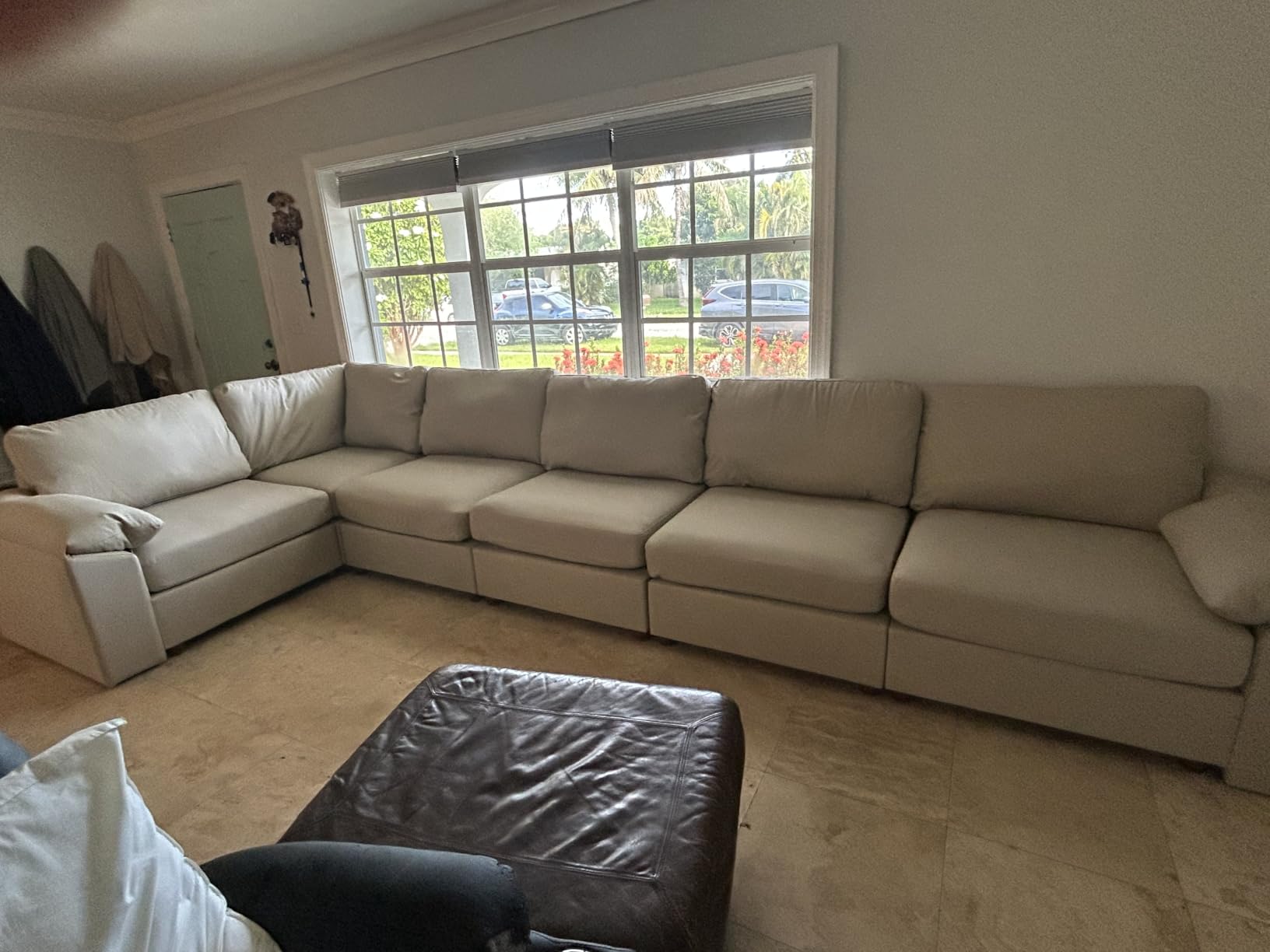 EASE MOOSE Sectional Couches for Living Room, U Shaped Sofa,Black customer photo 2
