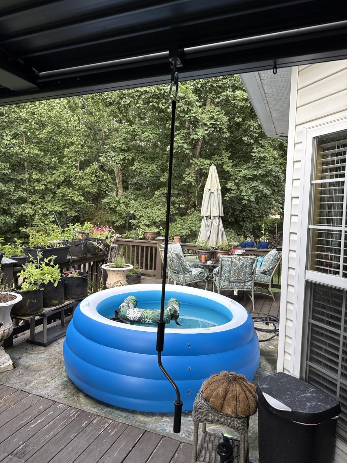 12' x 16' Louvered Pergola, Outdoor Pergola with Adjustable Louvered Roof, Reinforced Aluminum Frame, Integrated Drainage System, for Patio, Deck, Grey customer photo 1