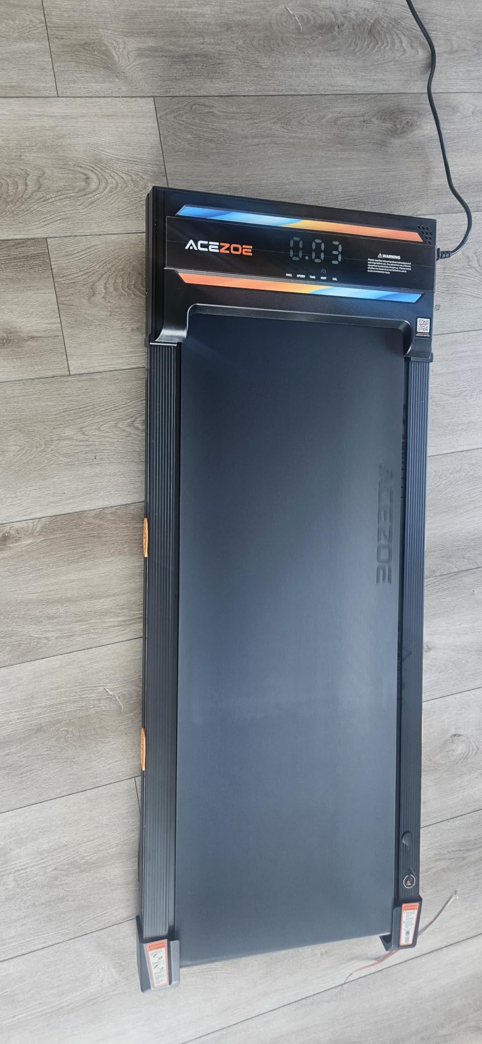 Walking Pad Treadmill with 15% Auto Incline, Under Desk Treadmill for Home Small Space, 3.0HP Quiet Brushless with 300lbs Weight Capacity, LED Display, Bluetooth Speaker, APP customer photo 1