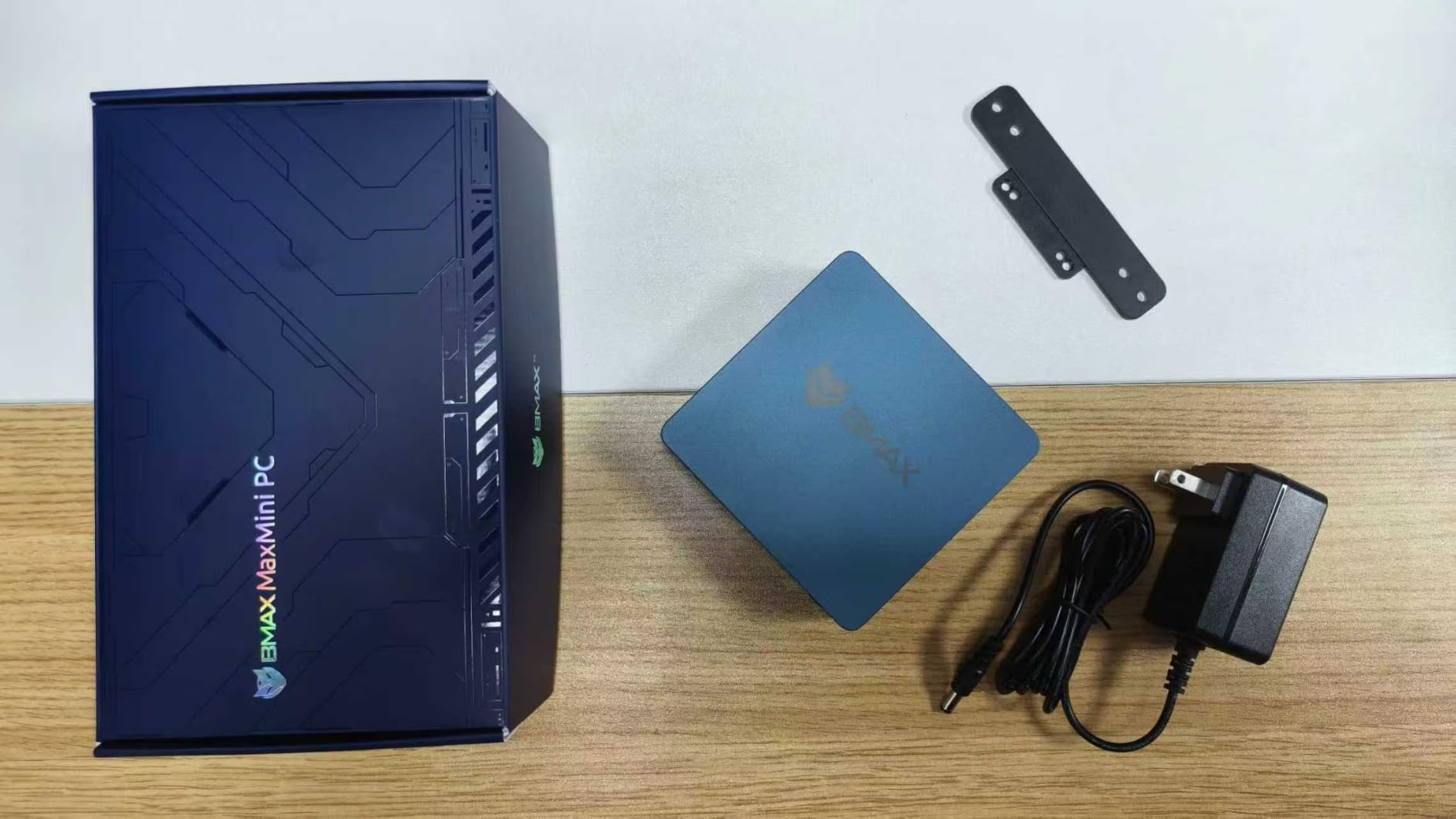 Bmax Mini PC Mini Desktop Computer Intel Celeron J3355 (Up to 2.5GHz) Win 11, 6GB RAM 128GB eMMC Support M.2 SSD Expansion (512GB/2TB), 4K Dual Display WiFi5& BT5.0 for Home/Office,Daily Use,B1 Plus customer photo 1