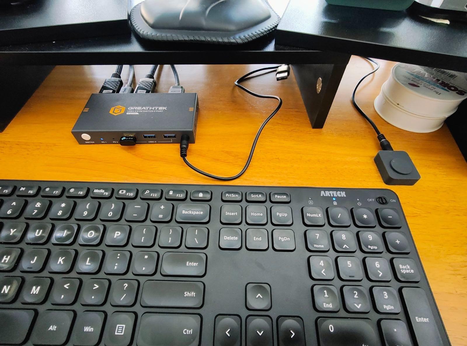 GREATHTEK 8K@60Hz HDMI KVM Switch 2 Monitors 2 Computers customer photo 2