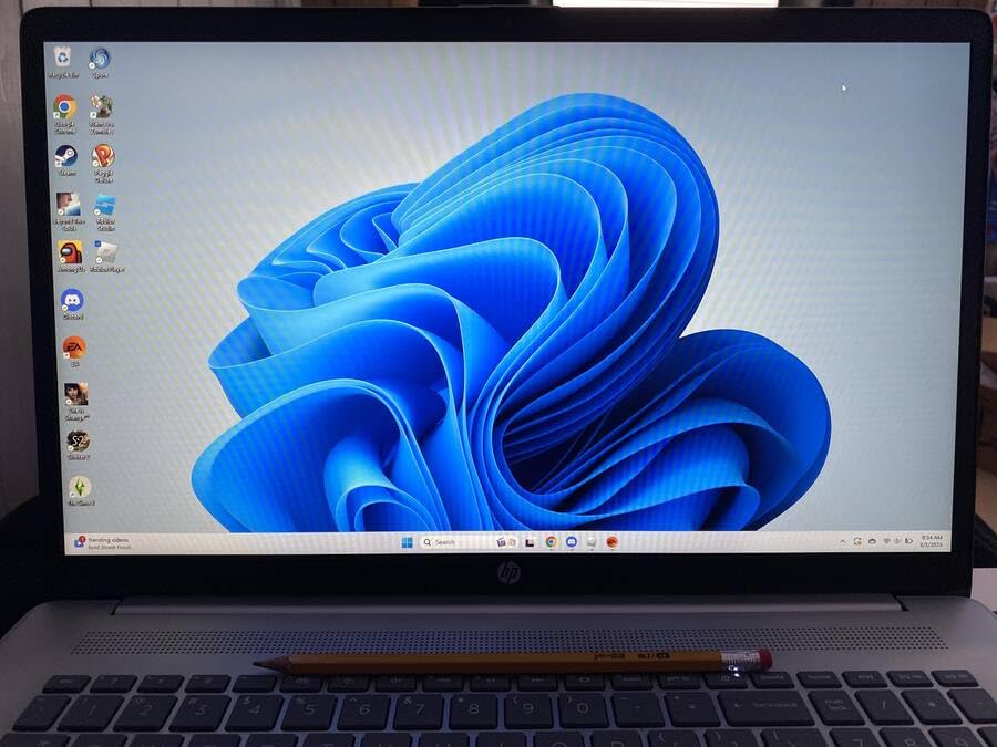 HP 17 Inch Laptop, AMD Ryzen 5 7430U 6-Core, 32 GB RAM, 1 TB SSD, 17.3