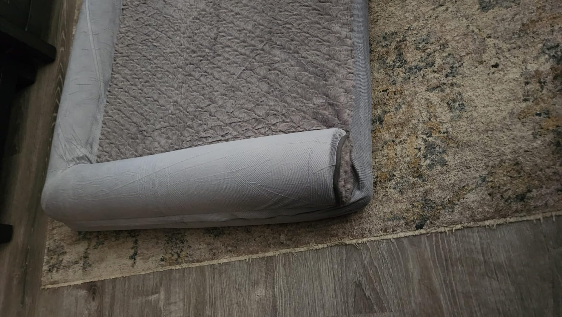 JOEJOY Chew Proof Indestructible Dog Bed for Large Dog, Chewproof Crate Pad customer photo 2