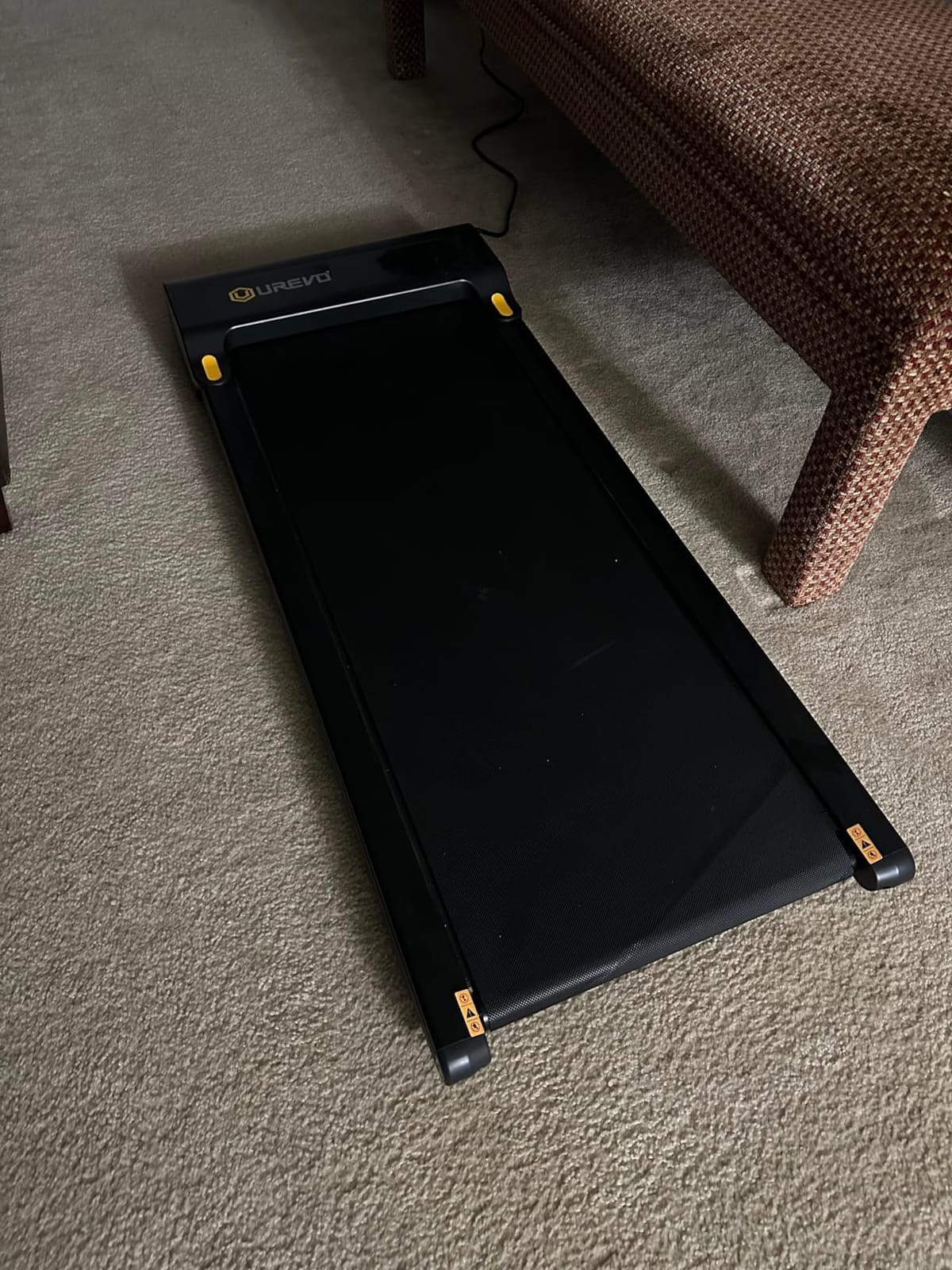 UREVO Smart Walking Pad, Standing Desk Treadmill with Double Shock Absorption, Quiet Operation, Workout APP with Track Insights and MIIT Mode, Plug and Play, Remote or APP Control for Home Office customer photo 2