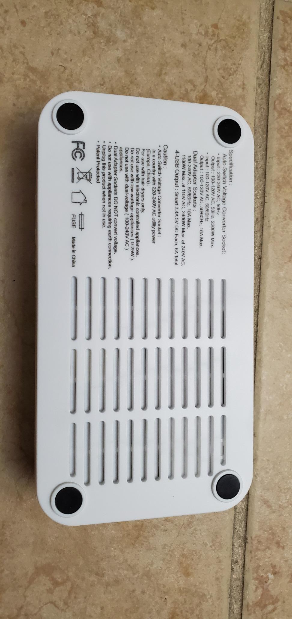 Upgraded 2000W Voltage Converter US to Europe -220V to 110V Converter for European Travel for Hair Dryer Straightener, 2300W Power Converter Adapter Combo with Dual USB for Tablet Camera Cell Phone customer photo 2