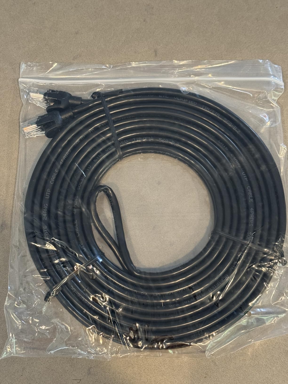 Cat6 Plenum Cable 300ft | 23AWG, 550MHz, 10Gbps UTP | DSX-8000 Certified | CMR Rated Fire Resistance | in-Wall/Direct Burial | Tangle-Free Spool | Bulk Cat6/Cat5E LAN Wire, White customer photo 2