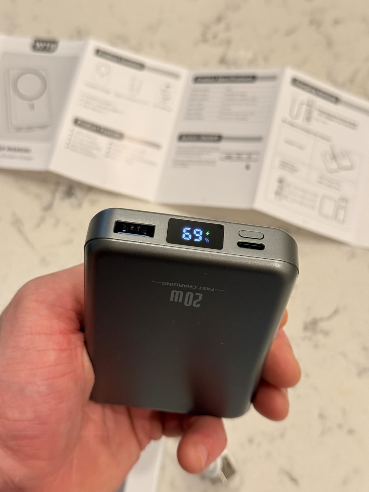 Magnetic Portable Charger 10000mAh, Fast Charging MagSafe Battery Pack customer photo 2
