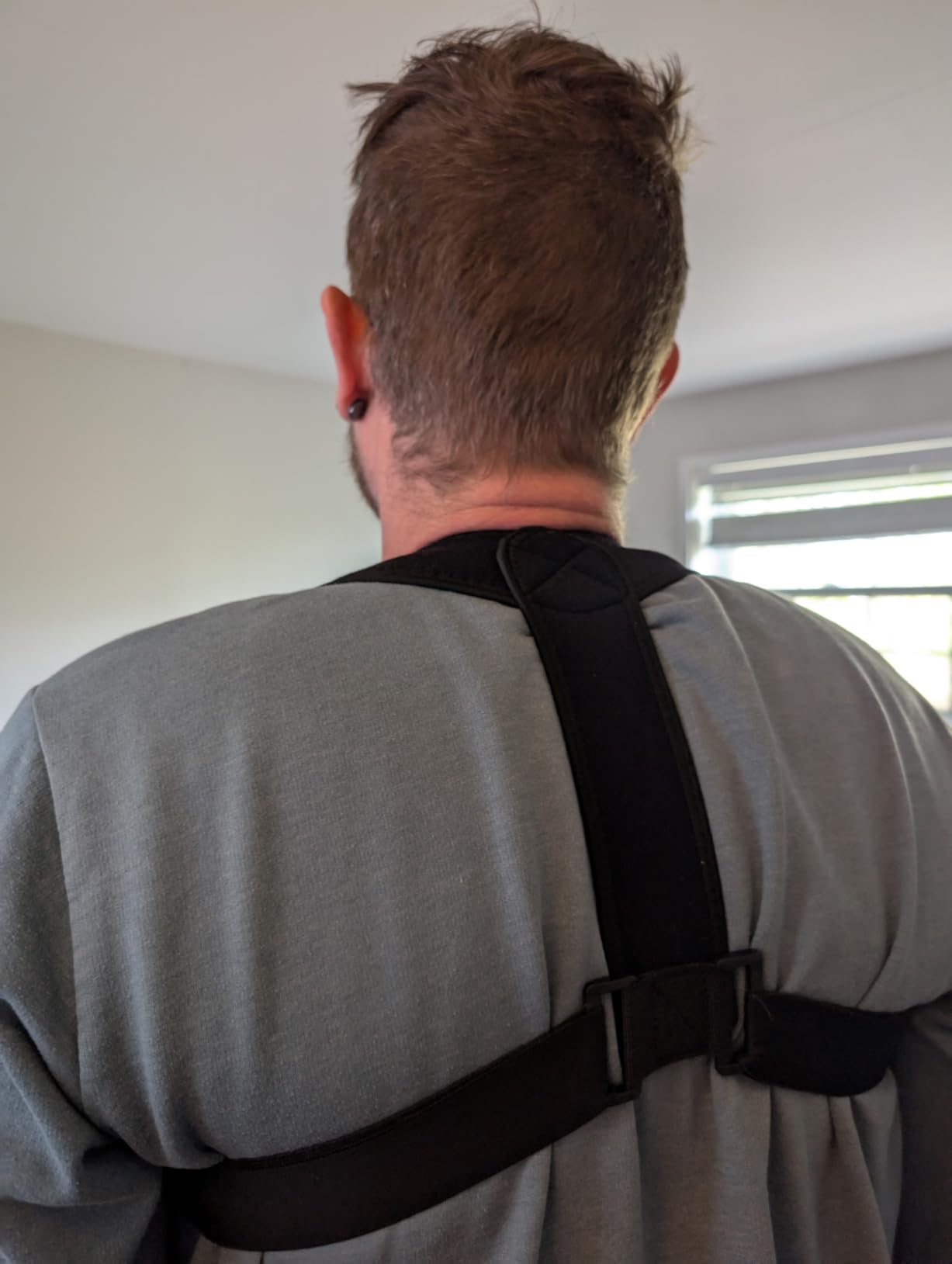 Posture Corrector for Women and Men, Adjustable Upper Back Brace | Breathable Back Support Straightener, Pain Relief from Lumbar, Neck, Shoulder, and Clavicle customer photo 1