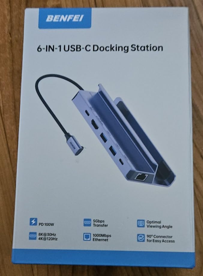 BENFEI 4K@144Hz Steam Deck Dock, Docking Station for Steam Deck (OLED)/ROG Ally, 6-in-1 USB C Hub with HDMI 8K@30Hz, 1Gbps Ethernet, 1xUSB-C 2X USB 3.0 Port, PD 100W Charging customer photo 1