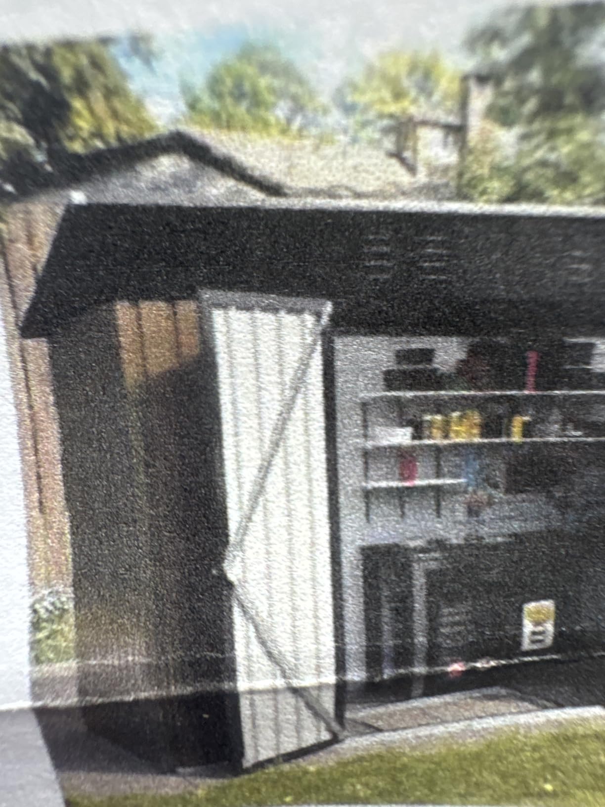 UDPATIO Outdoor Storage Shed 5x3 FT, Resin Garden Shed with Floor,Dark Grey customer photo 2