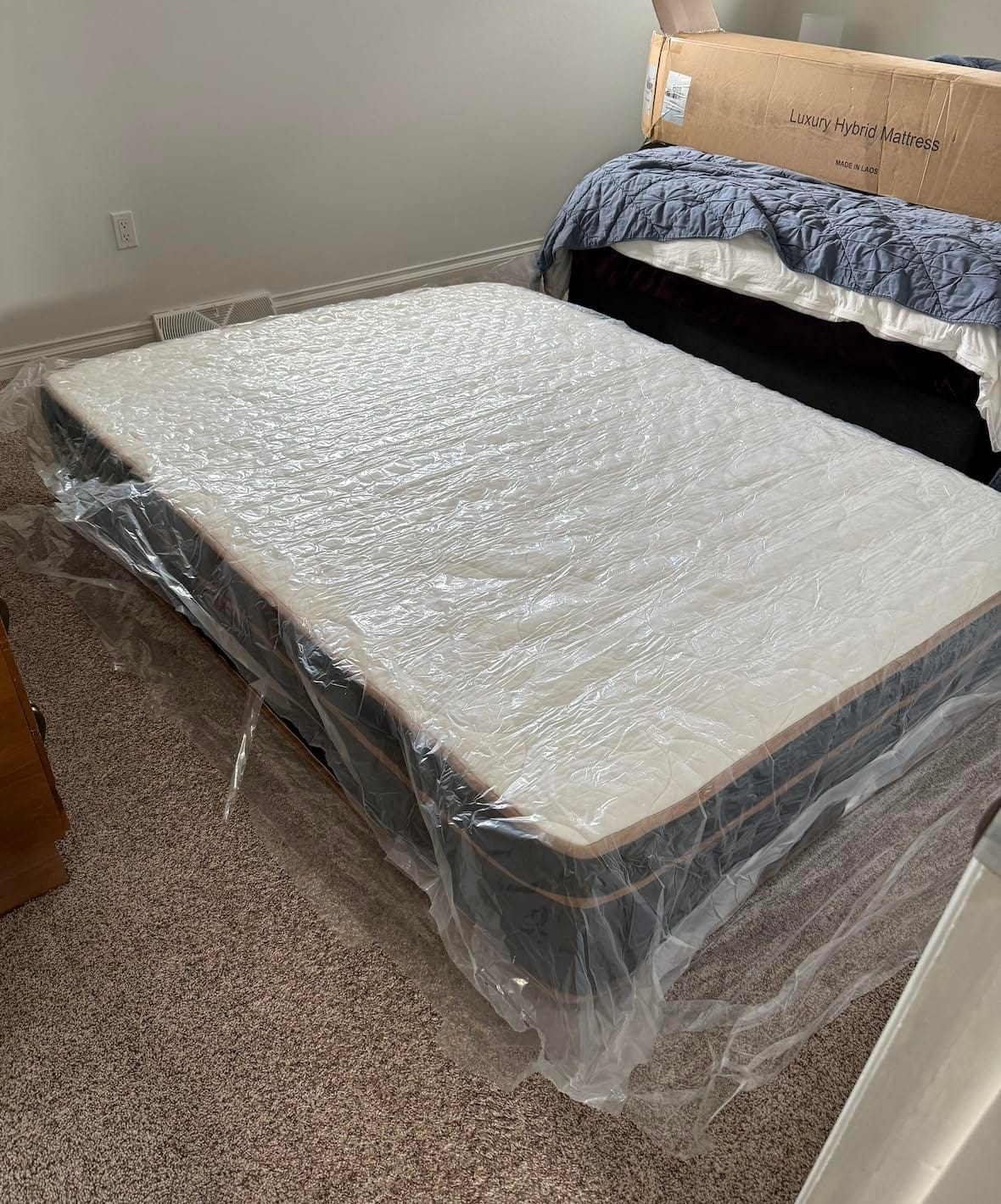 Firm King Mattress 14 Inch, Cooling Hybrid Bed in a Box, CertiPUR-US customer photo 2
