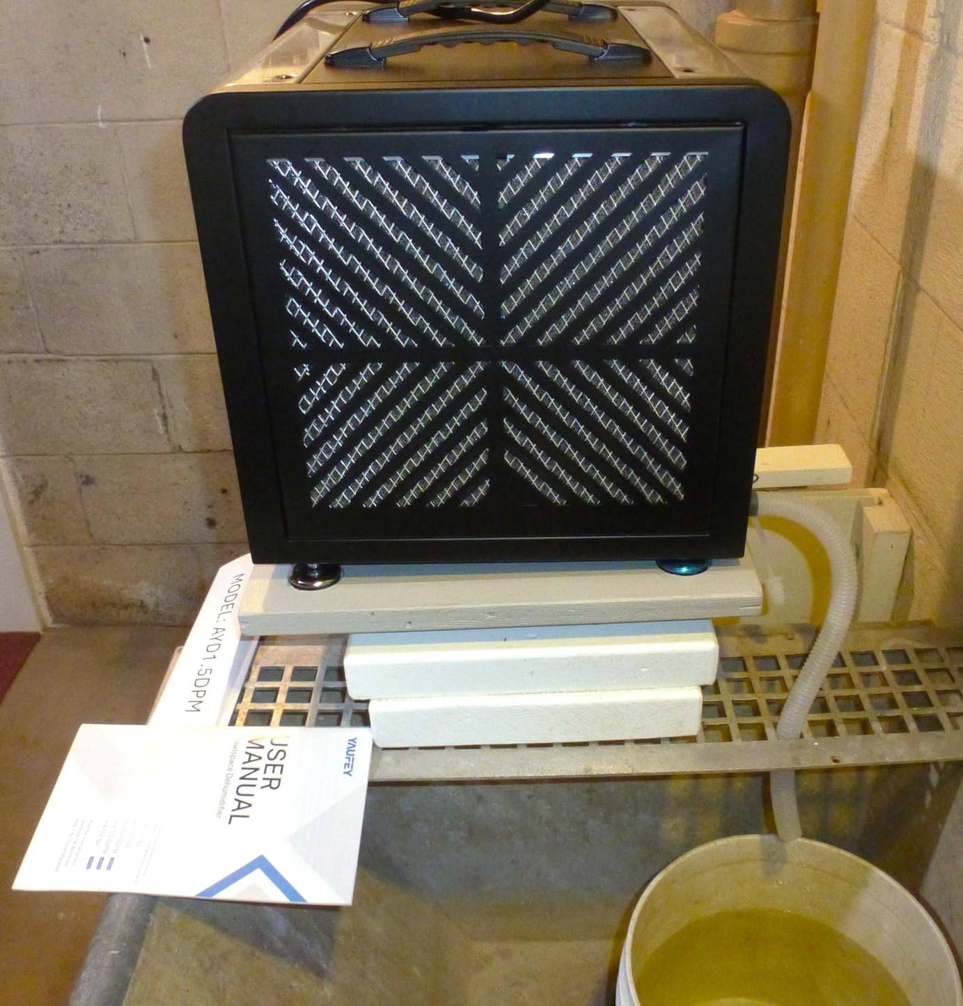 Yaufey 70 Pints Energy Star Commercial Dehumidifier with Drain Hose for 5000 Sq. Ft. Crawl Space, Basement, Industrial, 10-90% RH Humidity Control, 24/7 Continuous Drainage,TUV Certified,5-Yr Coverage customer photo 2