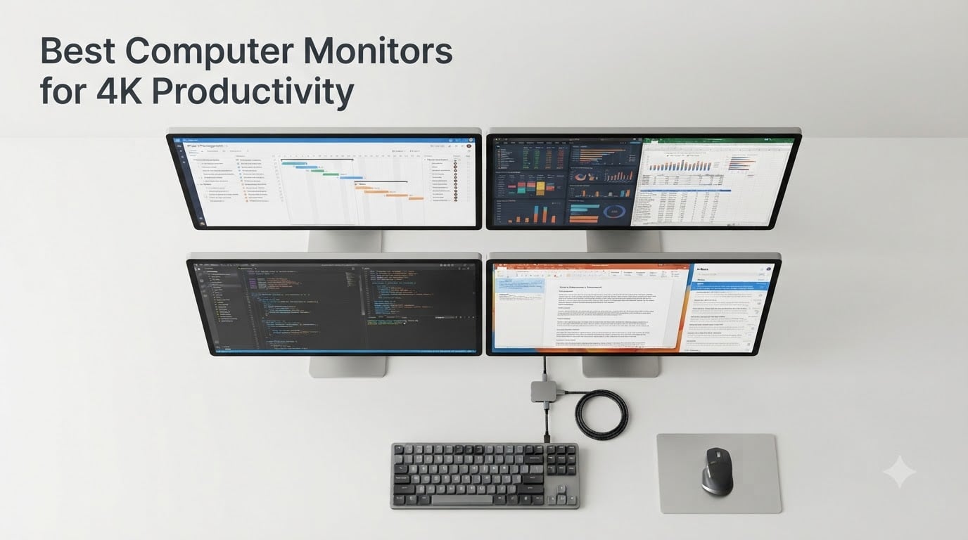 Best Computer Monitors for 4K Productivity