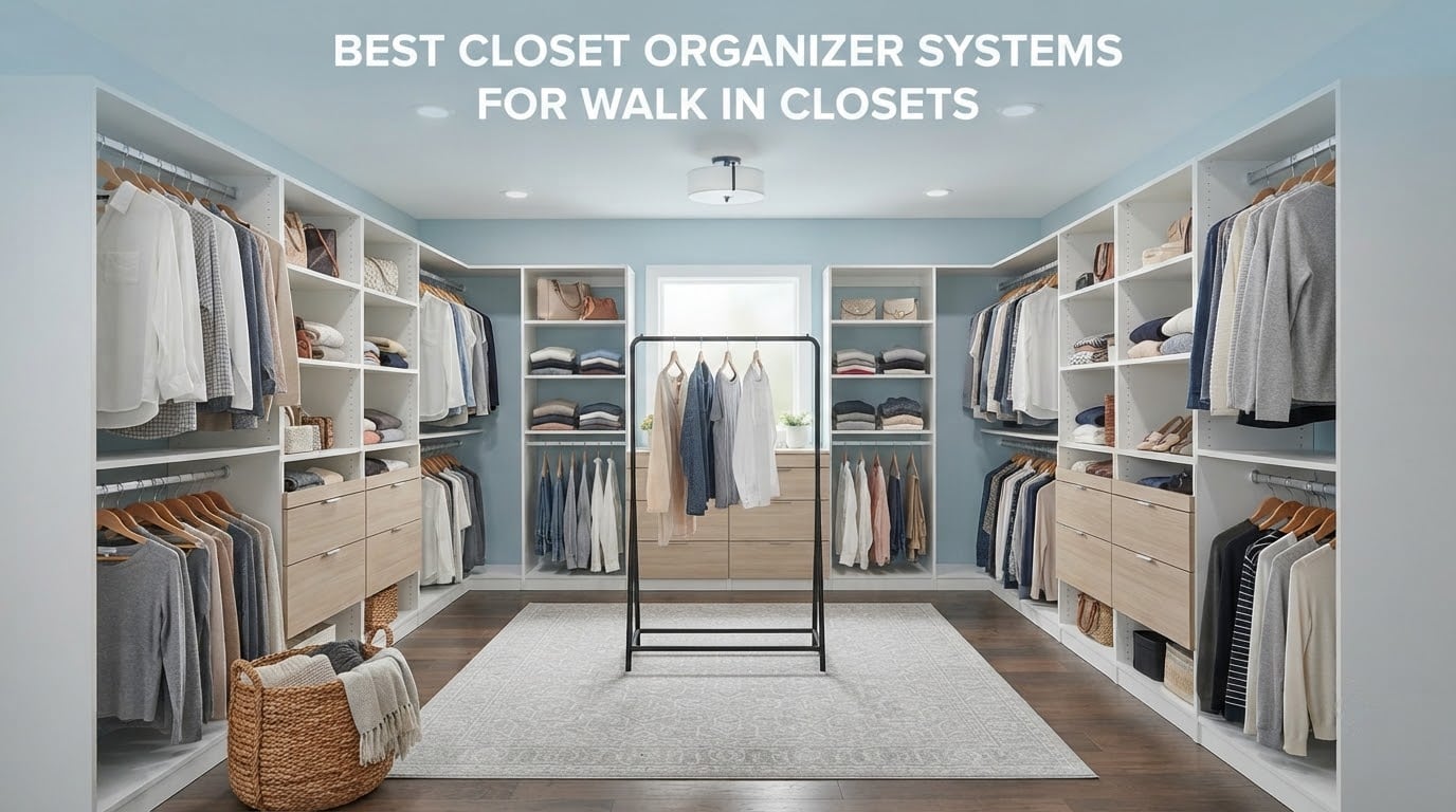 best closet organizer systems for walk in closets