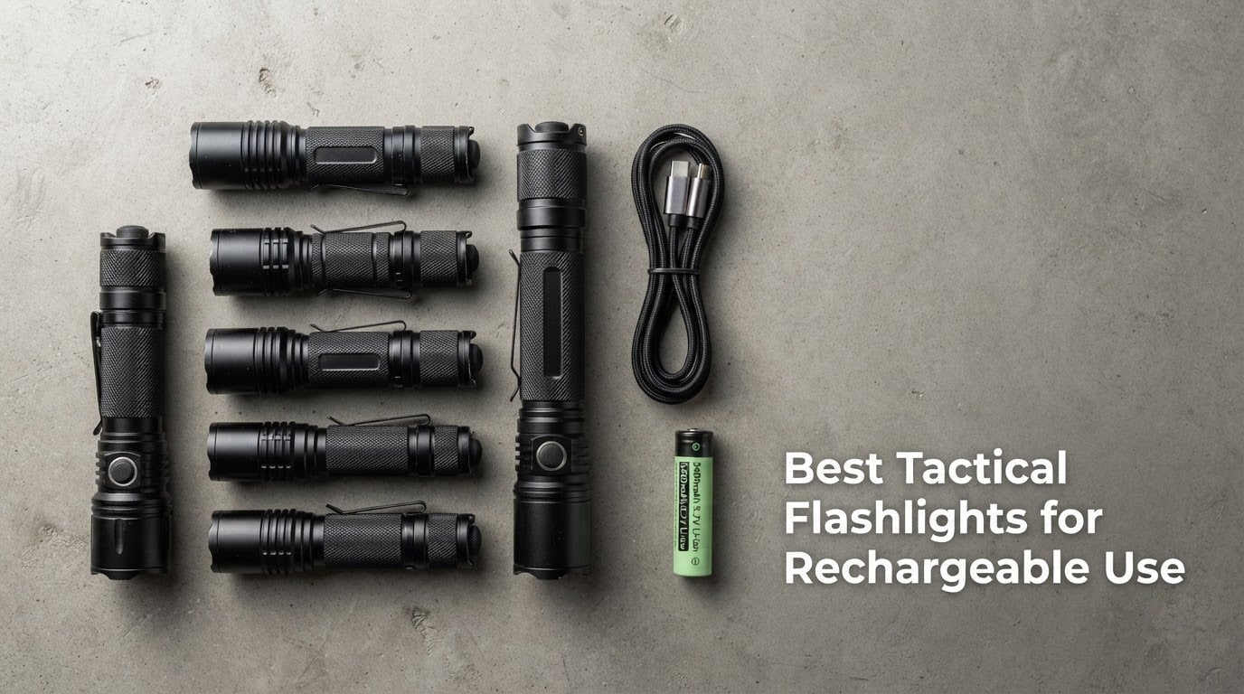 Best Tactical Flashlights for Rechargeable Use