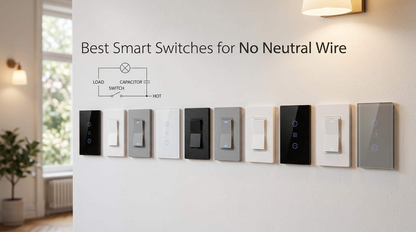 Best Smart Switches for No Neutral Wire