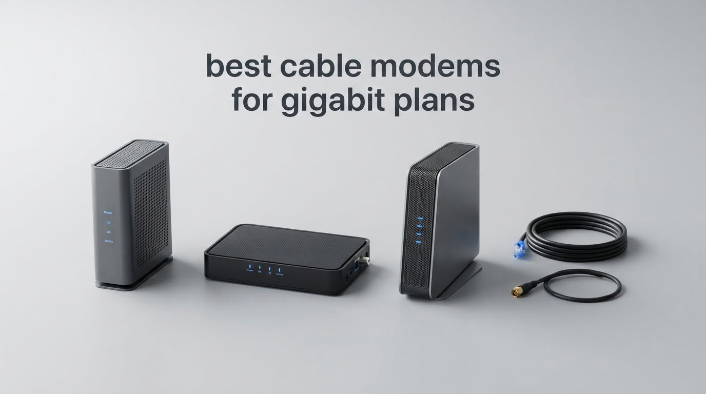 best cable modems for gigabit plans