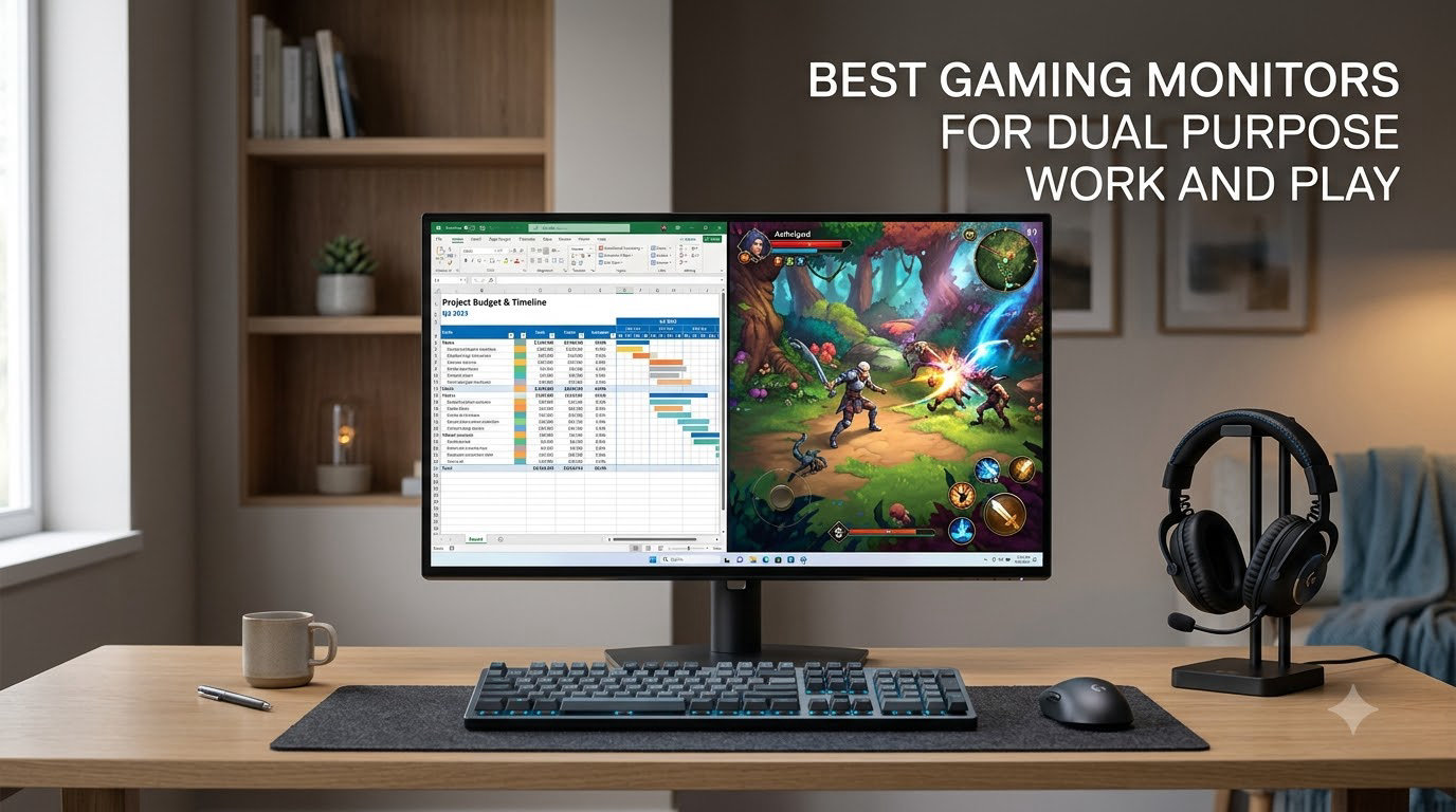 Best Gaming Monitors for Dual Purpose Work And Play