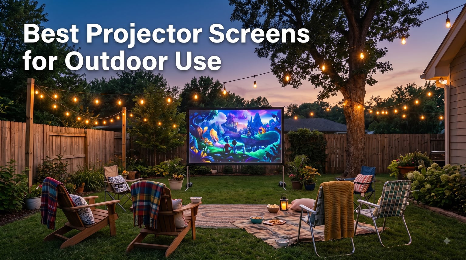 Best Projector Screens for Outdoor Use