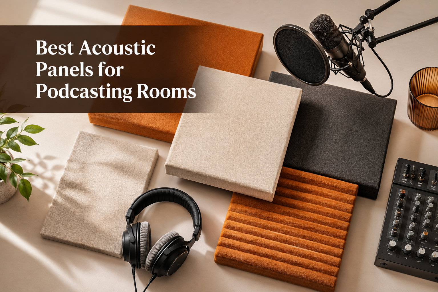 Best Acoustic Panels for Podcasting Rooms