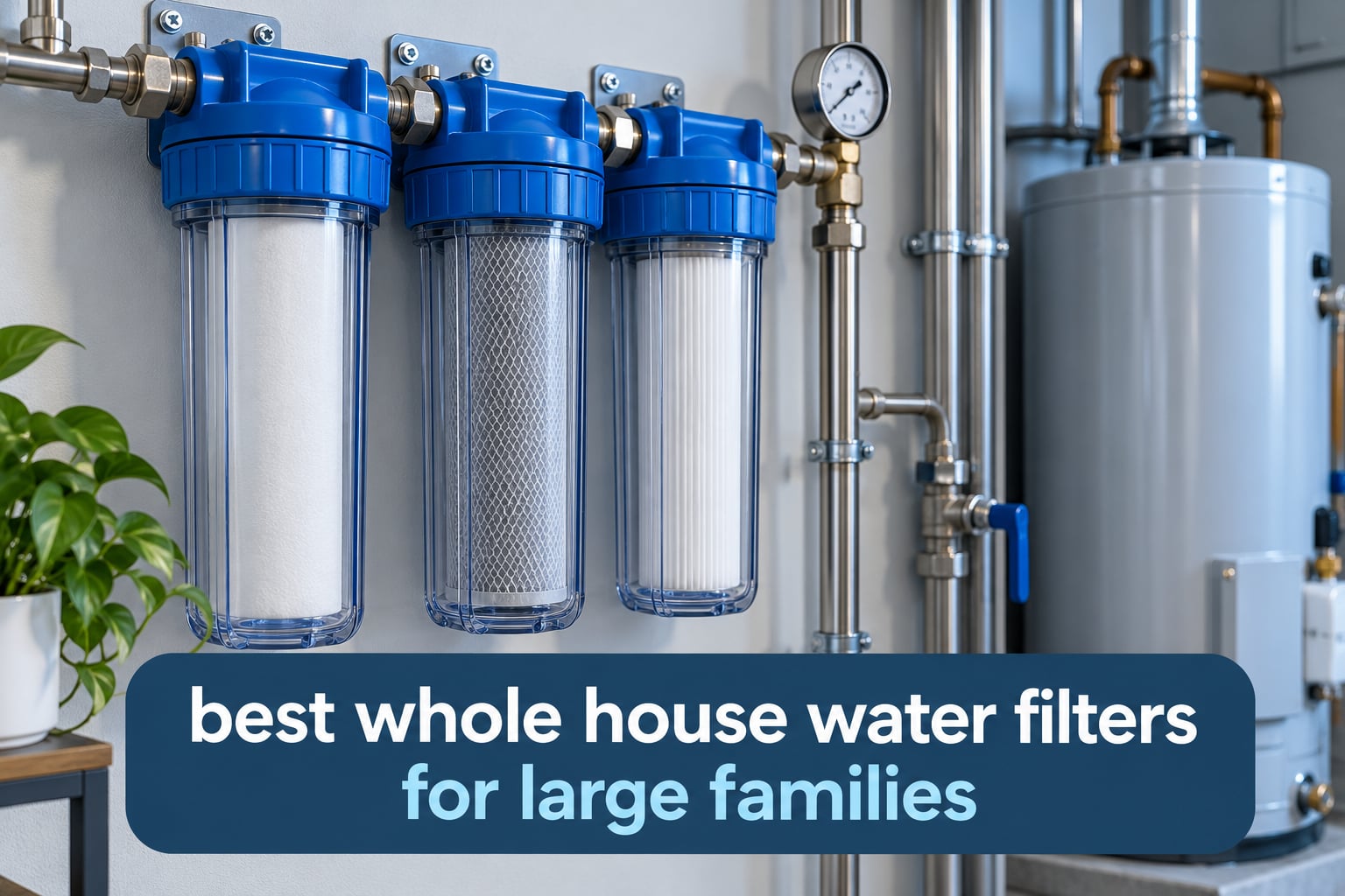 best whole house water filters for large families