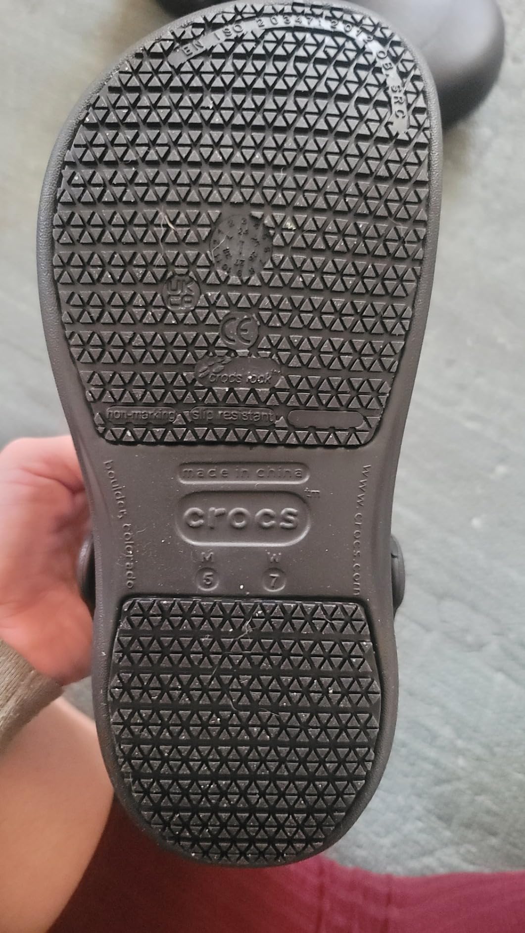 Crocs Unisex-Adult Bistro Work Clogs, Enclosed Toe, Slip Resistant Shoes customer photo 2