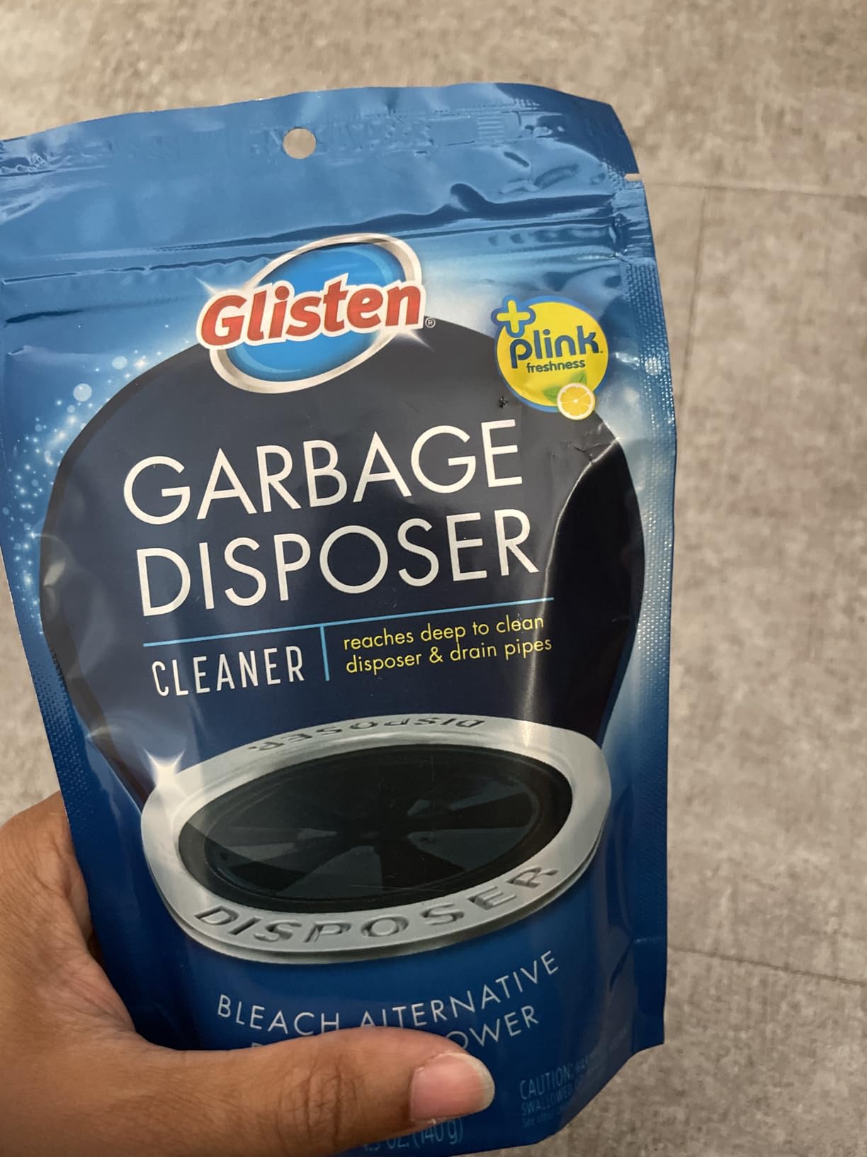 Glisten Garbage Disposer Cleaner, Lemon Scent Odor Eliminator, 4 Packets customer photo 2