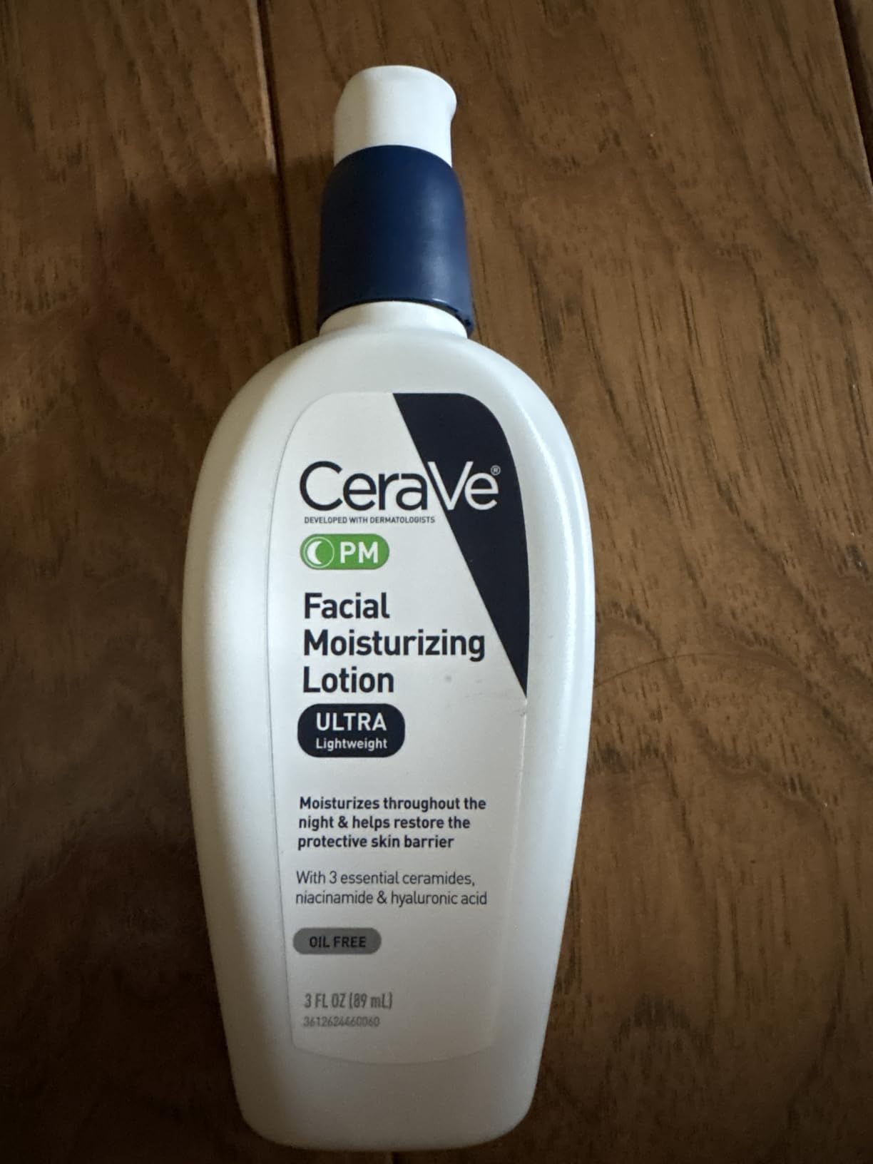 CeraVe PM Daily Facial Moisturizer, Skin Care for Dry Skin, Oil-Free, 3oz customer photo 2
