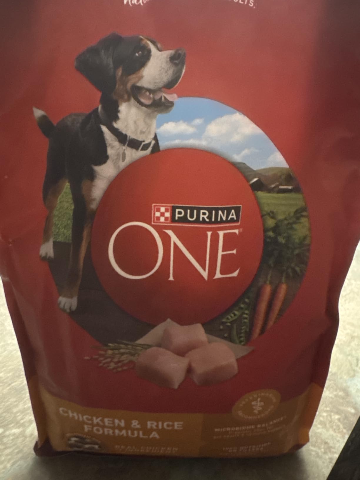 Purina ONE Chicken & Rice Formula Dry Dog Food, 16.5 lb Bag customer photo 2