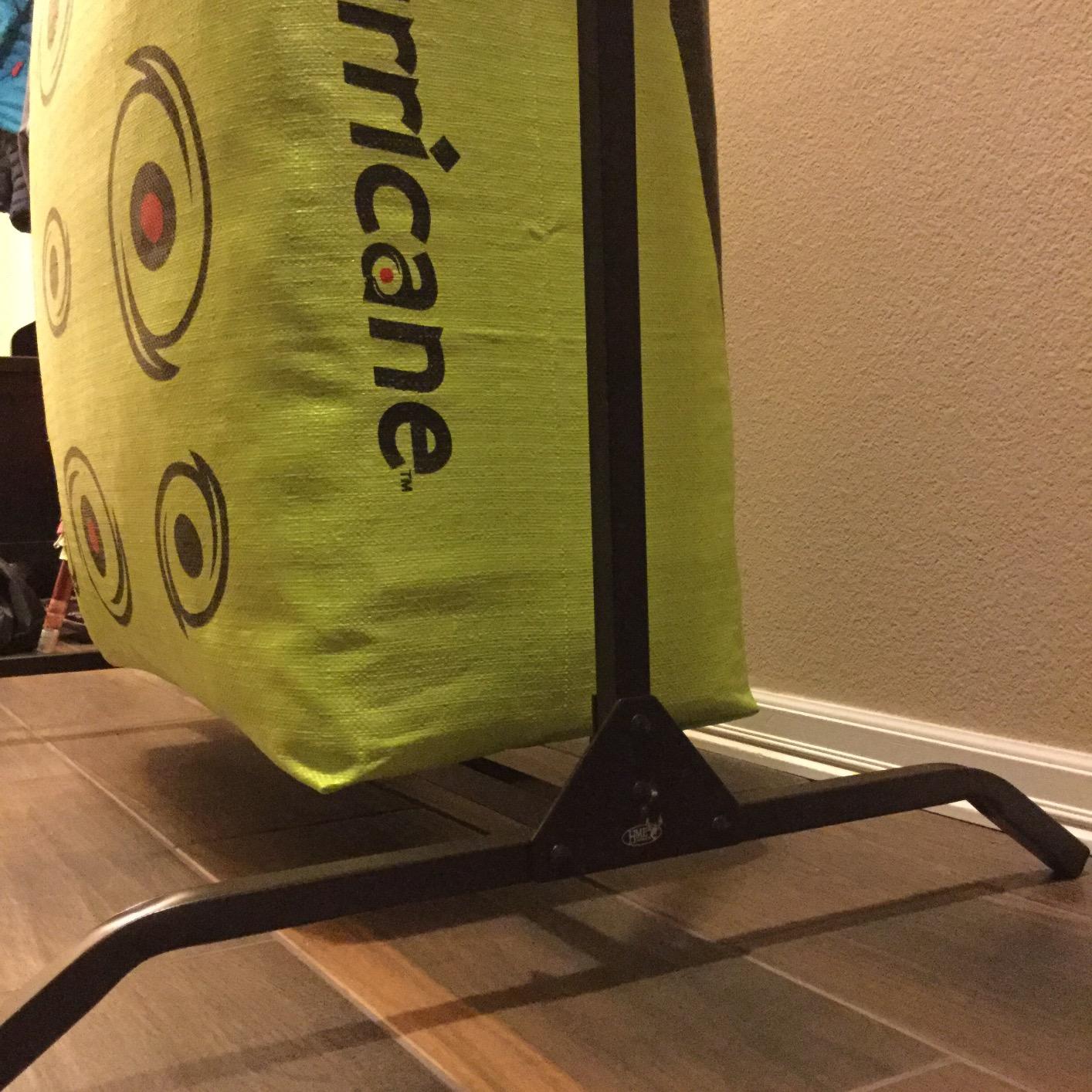 HME Bag Target Stand for Indoor and Outdoor Bow Hunting Practice & Archery Training Durable Adjustable Bag Holder with Stabilizer Pin and Raised Leg Design, Olive customer photo 1