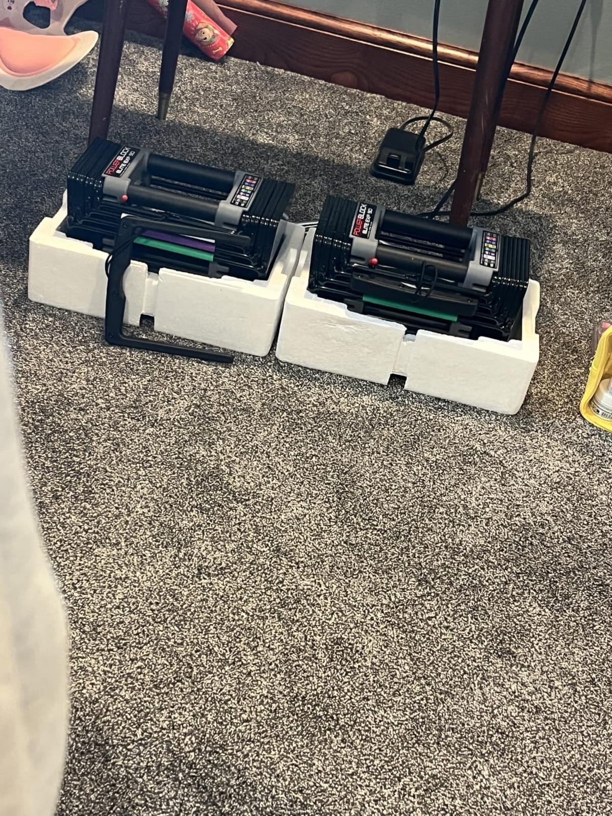 PowerBlock Elite EXP 90 Adjustable Dumbbells, Stage 1, Set of 2, 5 lb-50 lb customer photo 2