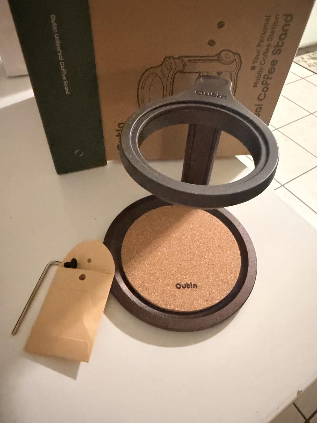 OutIn Detachable Universal Coffee Stand with Cork Pad customer photo 1
