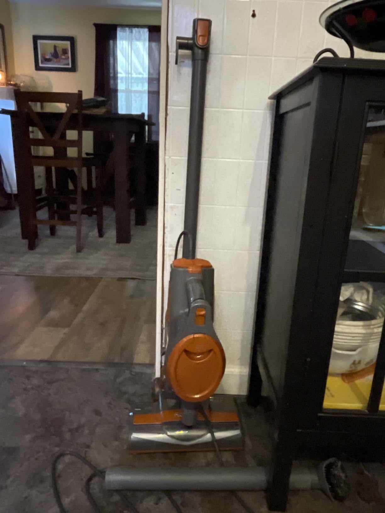 Shark Rocket Corded Stick Vacuum, Carpet & Hard Floors, Gray/Orange, HV301 customer photo 2