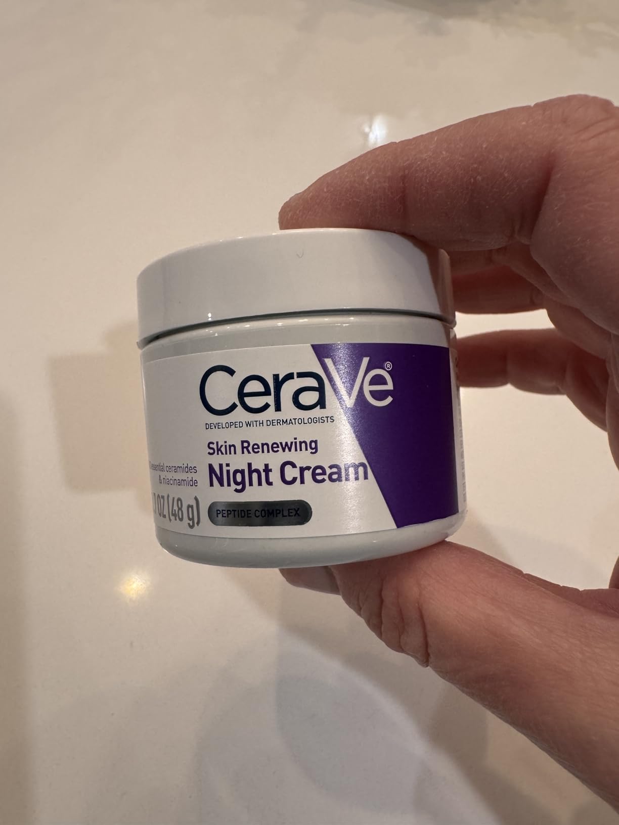 CeraVe Night Cream, Facial Moisturizer with Peptides & Niacinamide, 1.7oz customer photo 1