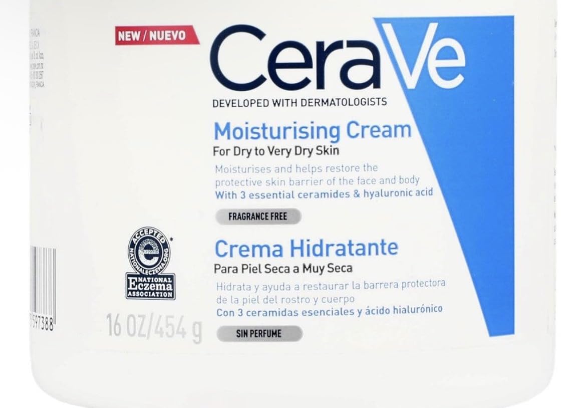 CeraVe Moisturizing Cream, Face & Body Moisturizer for Dry Skin, 19oz customer photo 1