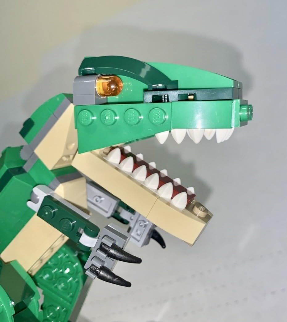 LEGO Creator 3 in 1 Mighty Dinosaur Toy, Transforms from T. rex to Triceratops to Pterodactyl Dinosaur Figures, Great Gift for 7-12 Year Old Boys & Girls, 31058 customer photo 2